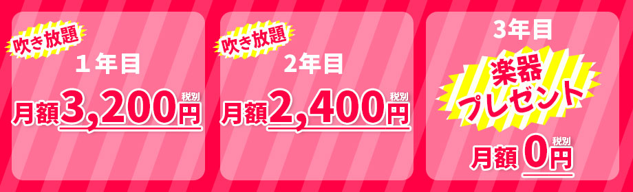 1年目月額3200円、2年目月額2400円